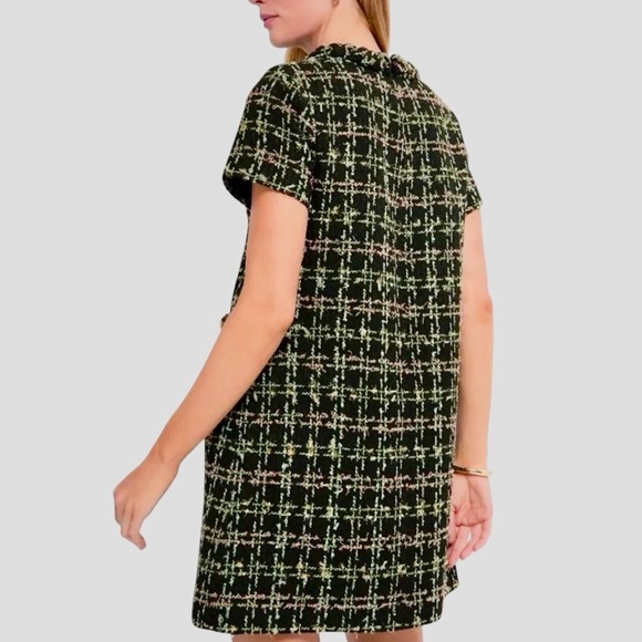 Tuckernuck Holly Tinsel Tweed Jackie Dress Sz M - Picture 3 of 11